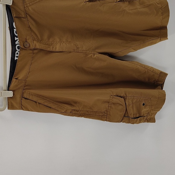 Iron Co Mens Brown Cargo Pocket Shorts Size 34 - Picture 2 of 7